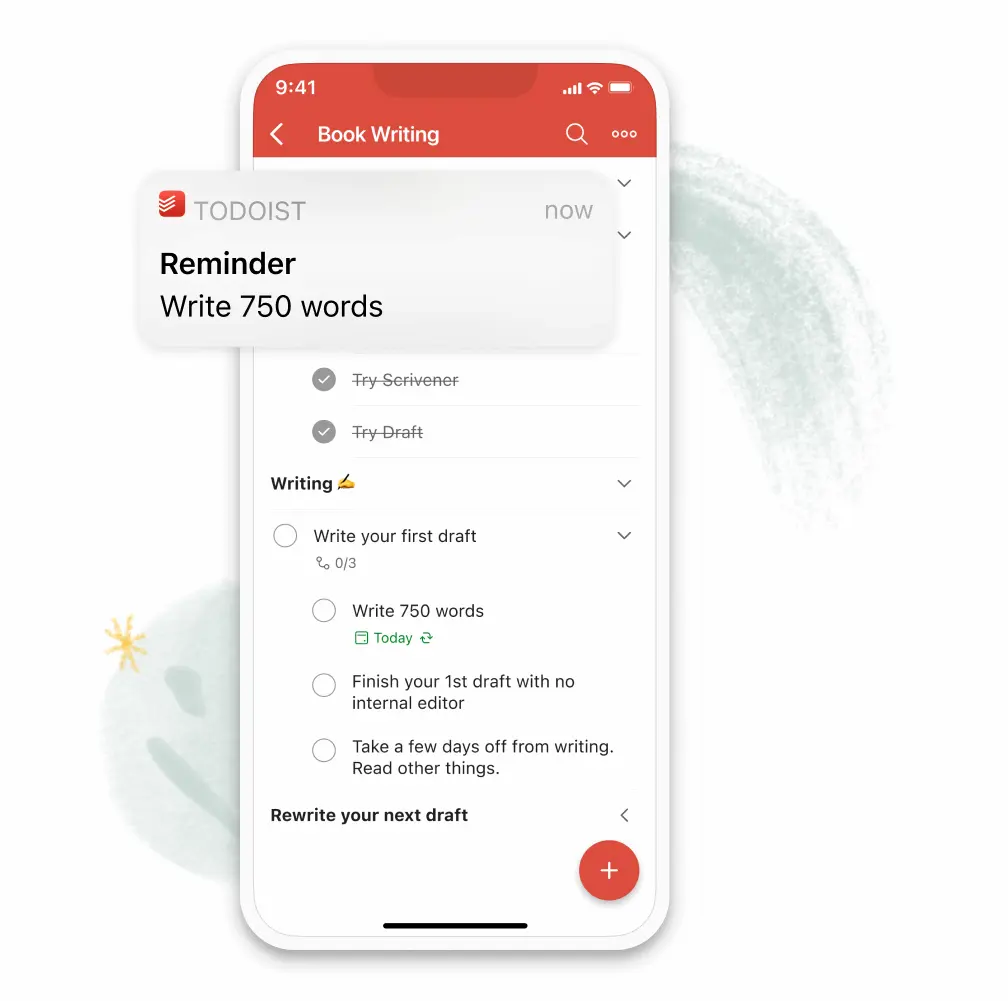 Reminders by Todoist. Simple but super effective.
